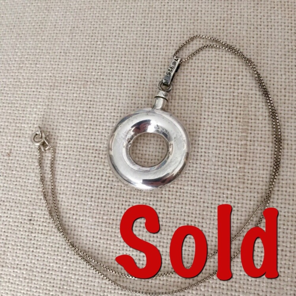 ❌SOLD❌ TAXCO Modernist Perfume Pendant .925
